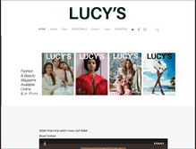 Tablet Screenshot of lucysmagazine.com